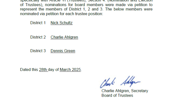 Trustee Nominations 2025